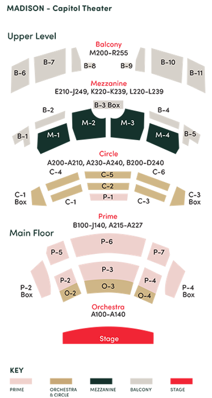 Capitol Theater Seating Chart
